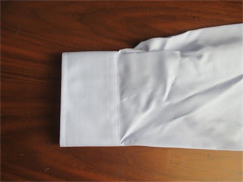 イトーヨーカドー　ワイシャツ「超形態安定」の袖部分の写真